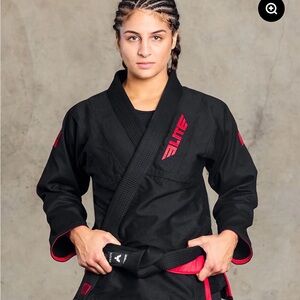 Black and Red Women's Jiu-Jitsu Gi